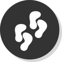 Footprint Vector Icon Design