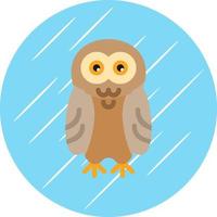 Snowy Owl Vector Icon Design