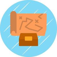 Treasure Map Vector Icon Design