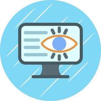 diseño de icono de vector de privacidad en línea