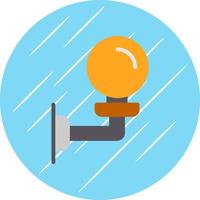 Wall Lamp Vector Icon Design