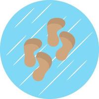 Footprint Vector Icon Design