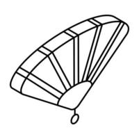 Modern design icon of chinese fan vector