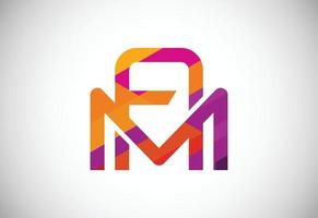 Initial Letter M A Low Poly Logo Design Vector Template. Graphic Alphabet Symbol For Corporate Business Identity