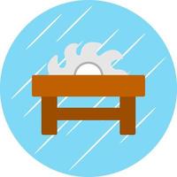 Table Saw Vector Icon Design