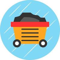 diseño de icono de vector de carro de minería