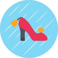 diseño de icono de vector de calzado femenino