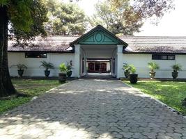 view of historic buildings in the park photo