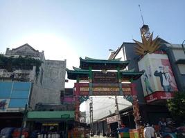 malioboro calle para tiempo de día recreación en yogyakarta, Indonesia foto