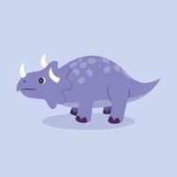 Cute Dinosaurs. Dino cartoon character. Flat vector illustration