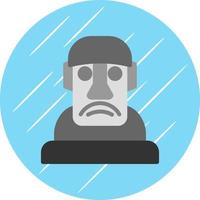 diseño de icono de vector moai