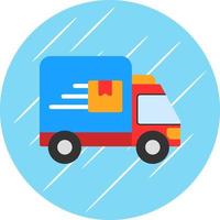 Delivery Truck Vector Icon Design