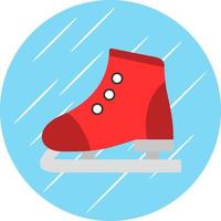 Figure Skating Vector Icon Design