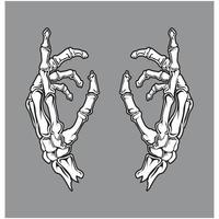 Hand Skeleton Skull Isometric Design Vector Graphic Illustrations