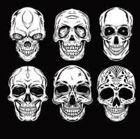 Skull Head Isometric Vector Graphic Design Illustrations