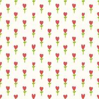 Seamless pattern with heart flowers. Patterns for decorating wrapping paper. Valentines Day. vector