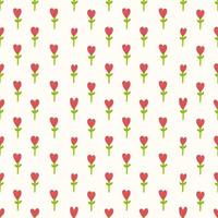 Seamless pattern with heart flowers. Patterns for decorating wrapping paper. Valentines Day. vector