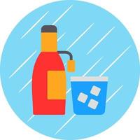 Wine Bottle Vector Icon Design