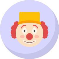 diseño de icono de vector de payaso