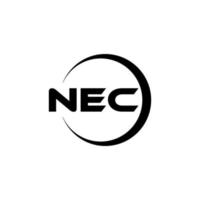 Comité ejecutivo nacional letra logo diseño en ilustración. vector logo, caligrafía diseños para logo, póster, invitación, etc.