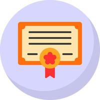 Certificate Vector Icon Design