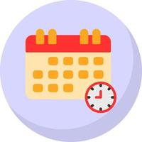 diseño de icono de vector de horario