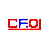 CFO letter logo creative design with vector graphic, CFO simple and modern logo.