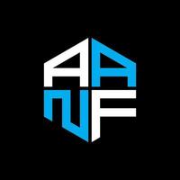 aanf letra logo creativo diseño con vector gráfico, aanf sencillo y moderno logo.