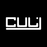 CUL letter logo creative design with vector graphic, CUL simple and modern logo.