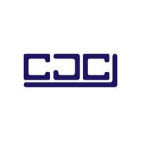 cjc letra logo creativo diseño con vector gráfico, cjc sencillo y moderno logo.