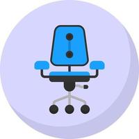 Desk Chair Vector Icon Design