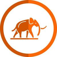 diseño de icono de vector de mamut