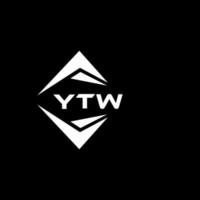 ytw resumen monograma proteger logo diseño en negro antecedentes. ytw creativo iniciales letra logo. vector