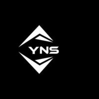 yns resumen monograma proteger logo diseño en negro antecedentes. yns creativo iniciales letra logo. vector