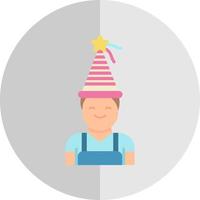 diseño de icono de vector de niño de cumpleaños