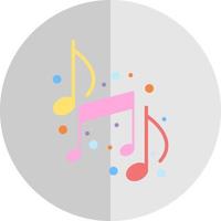 diseño de icono de vector de notas musicales