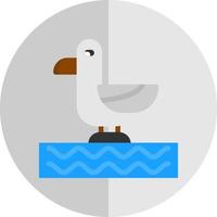 Seagull Vector Icon Design