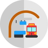 diseño de icono de vector de metro