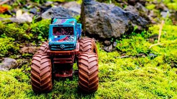 Minahasa, Indonesia saturday, 10 December 2022, Amazing Monster Off-road Car Toy photo