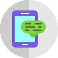 Mobile CHat Vector Icon Design