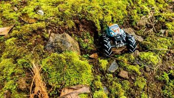 Minahasa, Indonesia  saturday, 10 December 2022, Amazing Monster Off-road Car Toy photo