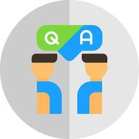 Questioin And Answer Vector Icon Design