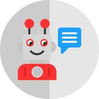 Robot Assistant Vector Icon Design