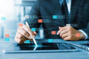 cybersecurity and privacy concept of data protection, secure encryption technology, secure internet access, secure encryption of user private data, Business confidentiality security. photo
