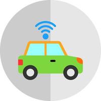 Driverless Car Vector Icon Design