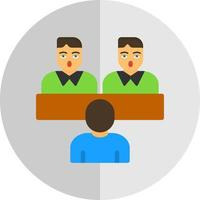 Job Interview Vector Icon Design