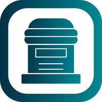 Postbox Vector Icon Design