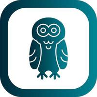 Snowy Owl Vector Icon Design