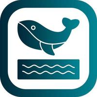 Whale Vector Icon Design