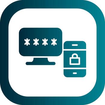 Two Step Verification Vector Icon Design